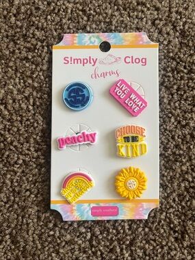 Simply Southern Tie-Dye Charm Pack with Pink, Yellow, Blue Accents